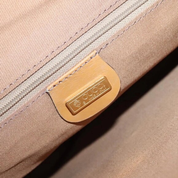 GUCCI Micro GG Supreme Shoulder Bag PVC Beige Gold - Picture 12 of 15